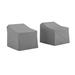 Beachcrest Home™ Sneed 2 Piece Conversation Set Cover, Wicker in Gray | 17.5 H x 33 W x 33 D in | Outdoor Cover | Wayfair