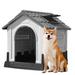Tucker Murphy Pet™ Deroe Plastic Dog House in Gray | 30.1 H x 25.2 W x 30.5 D in | Wayfair 81C1BA508BAC4BD9AE609CF591474BC6