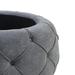 Latitude Run® Modern Stylish Polyester Fabric Upholstered Round Storage Ottoman w/ Removable Top Polyester in Gray | Wayfair