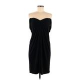 BCBGMAXAZRIA Casual Dress - Midi Off The Shoulder Strapless: Black Solid Dresses - Women's Size Medium