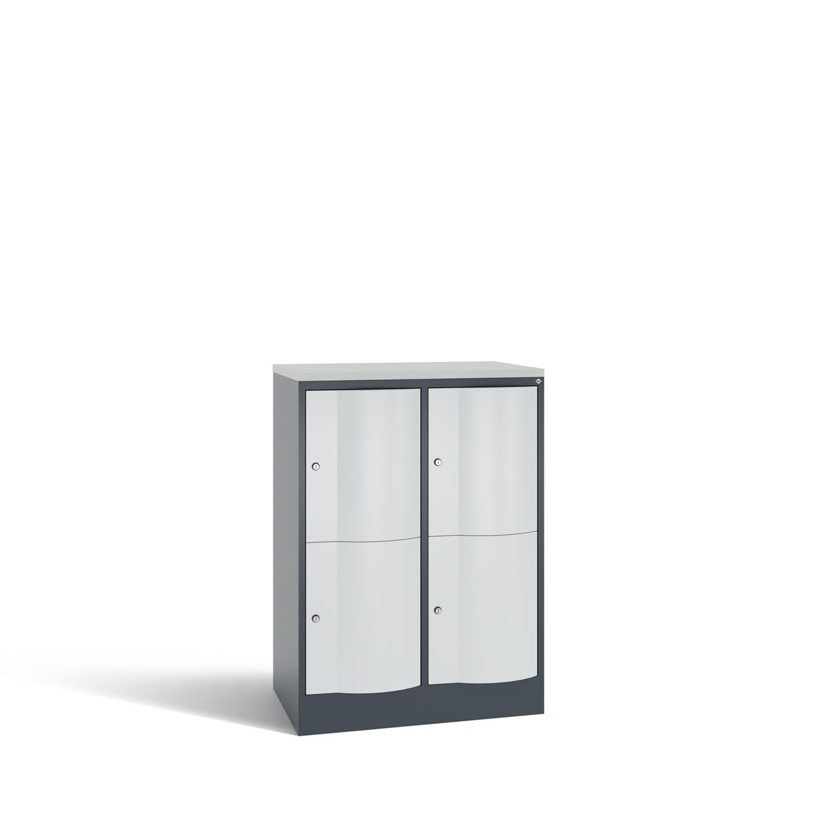 C+P Schließfachschrank Resisto, H1077xB772xT540mm, 7016/7035 Image