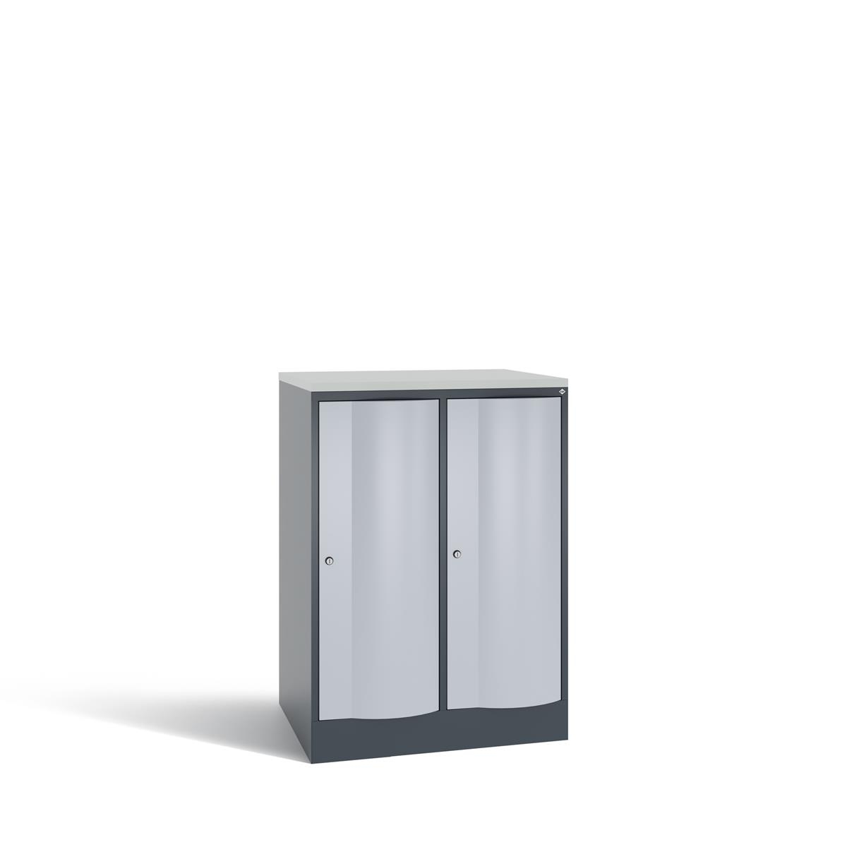 C+P XL-Schließfachschrank Resisto, H1077xB772xT640mm, 7016/9006 Image