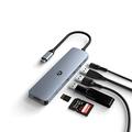 USB C Hub, 7 in 1 USB C Docking, USB 3.0 HUB, 4K HDMI HUB, Ultra Slim USB mit 4K HDMI, 100 W PD, 3 USB 3.0, SD/TF Kartenleser, kompatibel mit Mac, Windows-Systemen