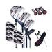 Costway 11 Pieces Complete Golf Club Package Set-Blue