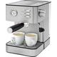 ProfiCook PC-ES 1209 Espressoautomat, 20 bar max. Pumpdruck, Tassenvorwärmfunktion, 1,8 Liter Wassertank, Original italienische Profi-Espressopumpe, Edelstahl