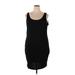 Shein Casual Dress - Mini Scoop Neck Sleeveless: Black Print Dresses - Women's Size 4X