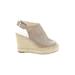 Kenneth Cole New York Wedges: Silver Shoes - Women's Size 7 1/2