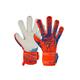 Torwarthandschuhe REUSCH "Attrakt Freegel Silver" Gr. 9,5, orange (orange, blau) Damen Handschuhe Sporthandschuhe