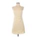 American Eagle Outfitters Casual Dress - A-Line Square Sleeveless: Yellow Dresses - Women's Size Small