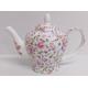 Royal Chelsea Teapot 20 fl oz Fine Bone China Pink & Purple Flowers Floral Hand Decorated UK