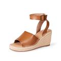 Amazon Essentials Damen Espadrille-Sandale mit Keilabsatz, Hellbraun, 43 EU