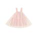 Frobukio Toddler Kids Girls Tutu Tulle Dress Mini Slip Dress Sleeveless Ruched A line Dress Princess Dress