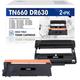 TN660 Toner Cartridge and DR630 Drum Unit Set Compatible for Brother TN-660 DR-630 for Brother HL-L2300D HL-L2320D MFC-L2740DW HL-L2380D Printer (1x TN660 Toner 1x DR630 Drum Unit )