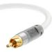 â„¢ Ultra Series Subwoofer Cable (4 Feet) - Dual Shielded with Gold Plated RCA to RCA Connectors - White -