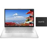 2021 HP 17 Laptop Newest AMD Ryzen 5 5500U(Beat i7-1065G7) 16GB RAM 512GB SSD 17.3inch FHD Display Webcam for Zoom HDMI Wi-Fi Thin Design Win 10-Free Windows 11 Upgrade VAATE Bundle inch Laptop