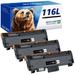 MLT-D116L Toner Cartridge Compatible for Samsung 116L MLT-D116L MLTD116L MLT116L Use with Samsung Epress SL-M2825DW SL-M2835DW SL-M2885FW SL-M2875FD SL-M2875FW SL-M2625D Printer 3 Black