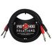 Pig Hog PD-21410 Dual 1/4 Mono (Male) Cable 10 Feet