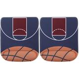Set of 2 Morandi Silicone 3d Mouse Pad Basketball Model Cute for Laptop Non-slip Office Chaiers