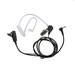 Carevas Headset Two Way Pin Covert Tube Covert Tube Earpieces MT350R s Two T260 T600 MT350R Headset PTT Mic Earpiece 1 Pin 2.5mm Earpiece 1 MH230R MR350R T200 Mic Compatible MH230R Radios