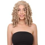 HPO | Adult Women s Colonial Lady Blonde Wig | Historical | Breathable Capless Cap