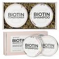 Biotin Shampoo and Conditioner Bars Set Solid Shampoo and Conditioner with Biotin Travel Friendly Shampoo and Conditioner for Hair with Biotin