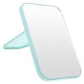 Portable Desk Light Makeup Mirrors Folding Desktop Nordic Blue Large Carton Packaging Pp Glass Student