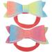 2 Pcs Hair Ribbons Kids Hair Bands Kid Hair Ties Glitter Bow Ponytail Holder Sequins Hair Ropes Bow Girl Hair Rope Ponytail Holder Fabric Child