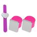 Wrist Band Pin Holder Wristband Silica Gel Hair Clamp Silicone Watch Photo Stand Needle Seat 3 Pcs