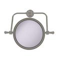 Allied Brass RWM-4/5X Retro Wave Collection Wall Mounted Swivel 8 Inch Diameter with 5X Magnification Make-Up Mirror Satin Nickel