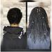 100% Human Hair Dreadlocks Extensions Handmade Medium 1/4 Width Pencil Sized Various Lengths With or Without Blonde or Red Tips - SOLD 100 LOCS IN A BUNDLE (1 (Jet Black) 5 )