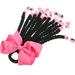 Headband Wig Ponytail Wigs Braided Hair Extensions for Girls Beads Dreadlocks Bow Tie