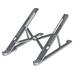 Aluminum Alloy Foldable Laptop Rack Adjustable Laptop Stand Portable Laptop Cooling Rack (Dark Grey)