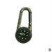 Compass Thermometer Carabiner Outdoor Hiking Tactical 3 Survival Key in 1 C8O8