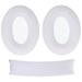 Ear Pads Headphone Cushions Headset Headsets Earphone Beam Cozy Wearing Memory Foam White