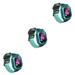 3pcs Smart Watch Kids LBS Positioning Lacation SOS Camera Phone Smart Baby Watch Voice Chat Smartwatch Children s Watch (Blue)