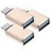 3 Pcs Cell Phone Accessories USB Adapter Typec for Mini Alloy Plastic