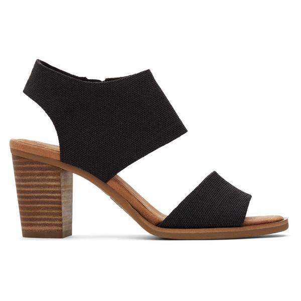 toms-womens-black-majorca-cutout-heeled-sandals,-size-5.5/