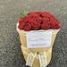 Leodye Knitted Roses Hand Woven Rose Simulation Yarn Knitted Bouquet Floral Decoration Gift