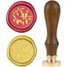 Wax Seal Stamp Hummingbird Retro Sealing Wax Stamp Animal Pattern with 25mm Removable Brass Head Wooden Handle for Envelope Card Package Decoration