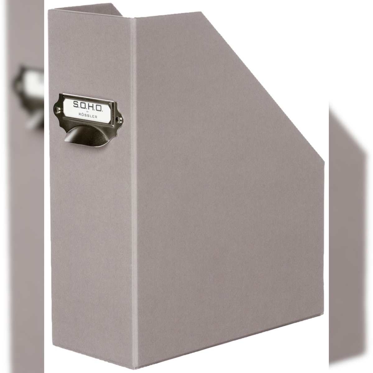 Rössler Papier 1318452491 Stehsammler SOHO für A4 taupe mit Griff Image