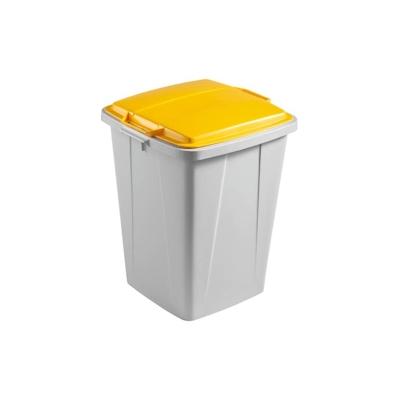 Durable Papierkorb 90l Polypropylen grau/gelb