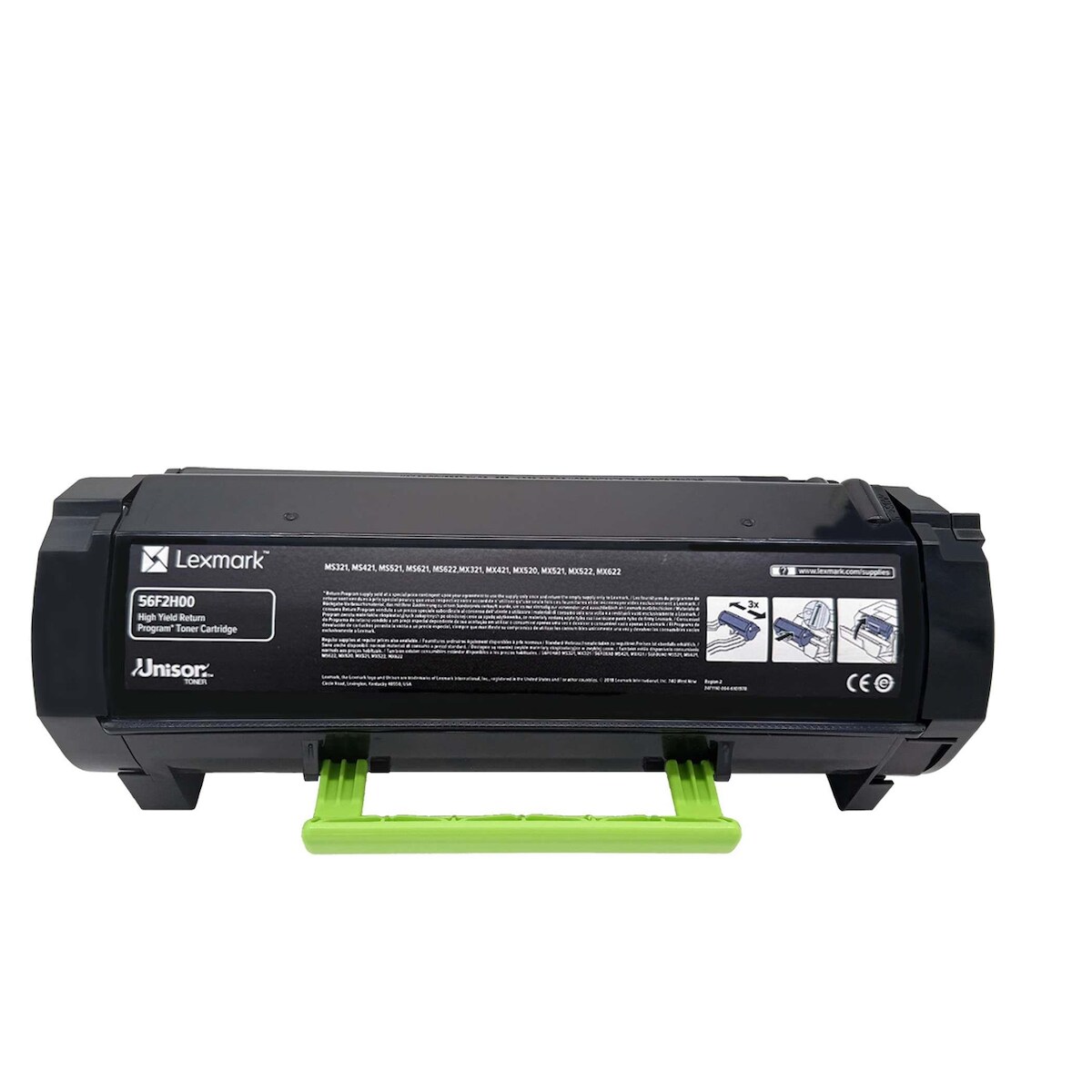 Original Lexmark Toner 56F2H00 Farbe: Schwarz ca. 15.000 Seiten für MS321 MS321dn MS321dntw MS421 MS421dn wb Image