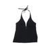 Calvin Klein Swimsuit Top Black Solid Swimwear - Women's Size 10