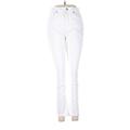 Ann Taylor LOFT Jeans - High Rise Boot Cut Boot Cut: White Bottoms - Women's Size 2 - Light Wash