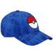 Unisex Blue Pokemon Pokeball Tie Dye Adjustable Baseball Hat