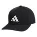 Men's adidas Black 3-Bar II AEROREADY Snapback Hat