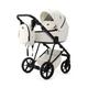 Mee-Go Milano Evo | 3in1 Travel System with Cosmo Car Seat Pearl White (Luxe)