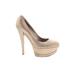 Casadei Heels: Pumps Stilleto Glamorous Ivory Solid Shoes - Women's Size 6 1/2 - Round Toe