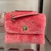 Kate Spade Bags | Kate Spade Natalia Foux Fur Small Flap Crossbody | Color: Gold/Pink | Size: Small