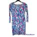 Lilly Pulitzer Dresses | Lilly Pulitzer T-Shirt Dress Marlowe Red Right Return | Color: Blue/Pink | Size: Xs